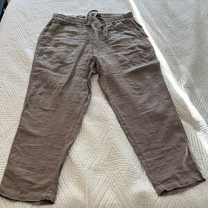 Todd Snyder Men's Taupe Linen Pants